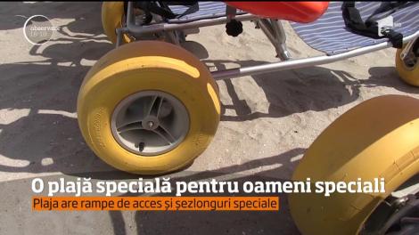 Prima plajă pentru persoanele cu dizabilități, la Mamaia