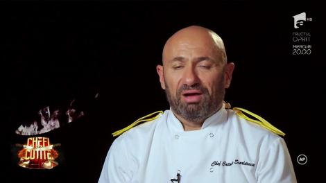 Chef Scărlătescu, un nou șoc în bucătărie: "A fost prima dată când Amedeo a lucrat cu un peşte mai mare. L-am filetat cu mâinile lui"