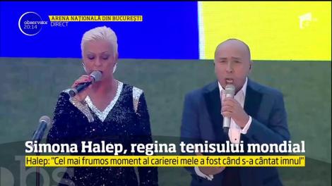 Moment istoric! Simona Halep, acasă, în faţa a peste 20.000 de oameni care o aclamă. Vizibil emoționată, îşi prezintă trofeul de la Roland Garros pe Arena Naţională