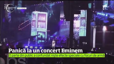 "Atac armat!". Focuri de armă, la un concert susţinut de Eminem. Ce s-a întâmplat, în timp ce artistul se afla pe scenă