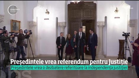 Preşedintele Klaus Iohannis se gândeşte la un referendum referitor la independenţa procurorilor