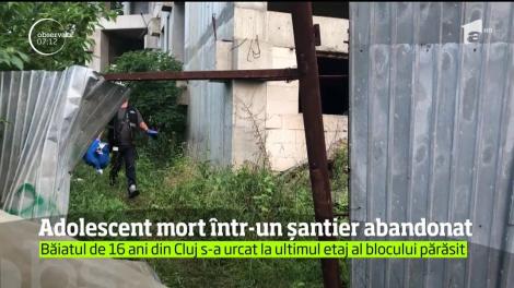 Un adolescent din Cluj Napoca şi-a pierdut viaţa după ce a căzut de la etajul al şaptelea al unui bloc aflat în construcţie