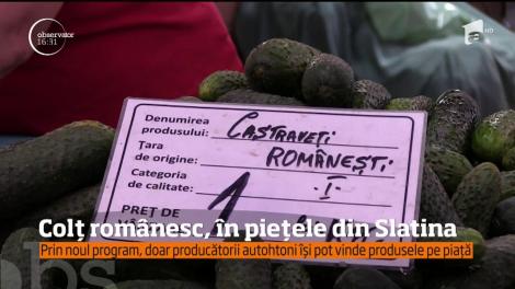 Colţ românesc, în piețele din Slatina