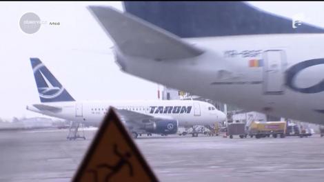 O aeronavă Tarom, care a decolat din Bucureşti spre Amsterdam, a fost &icirc;ntoarsă din zbor pe Aeroportul Henri Coandă, după ce un geam exterior s-a fisurat