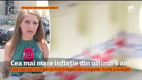 Inflaţie record în România. Preţurile au crescut şi în luna mai cu 5,4% faţă de aceeaşi perioadă a anului trecut