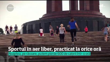 E vremea sportului în aer liber. Antrenamentele de la sală se mută în parcuri, unde scările, băncile şi chiar copacii ţin locul aparatelor de fitness