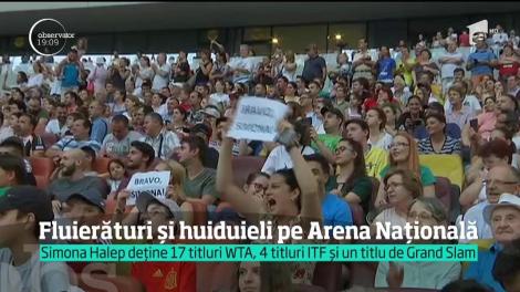 Simona Halep a prezentat trofeul Roland Garros pe National Arena