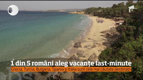 1 din 5 români aleg vacanțe last-minute. Grecia, Turcia, Bulgaria, Spania și Italia sunt cele mai căutate destinații