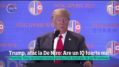 Robert De Niro l-a înjurat, în direct, pe Donald Trump