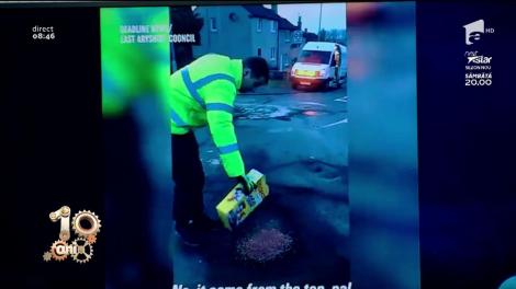 Smiley News! Cum se astupă gropile în Anglia