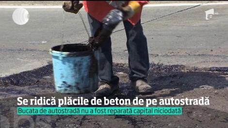 Un nou crater a apărut pe Autostrada Soarelui!