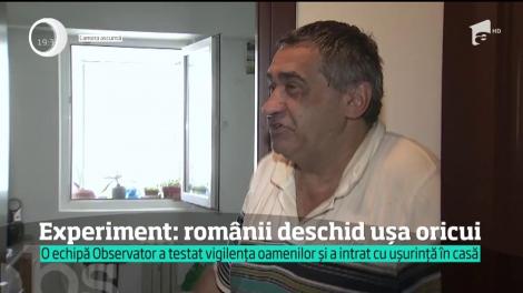 Experiment: rom&acirc;nii deschid uşa oricui