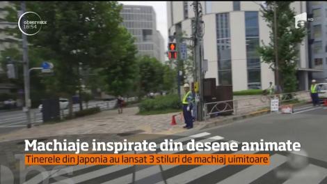 Machiaje inspirate din desene animate. Tinerele ddin Japonia au lansat 3 stiluri de machiaj uimitoare