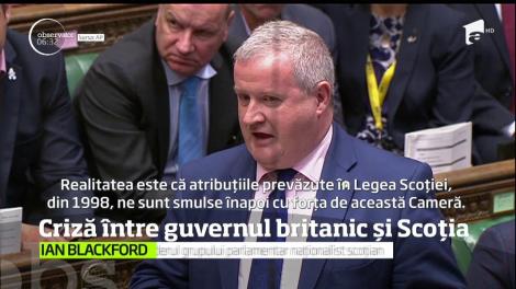 Parlamentul britanic a fost scena unui scandal major după ce liderul partidului naţionalist scoţian a fost dat afară din sală, din cauza protestelor sale repetate