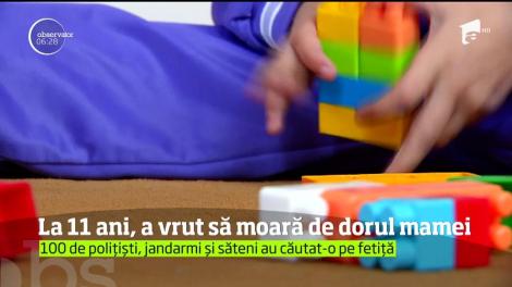 La 11 ani, o fetiţă a vrut să moară de dorul mamei