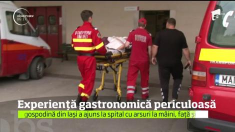 Experienţă culinară periculoasă pentru o gospodină din Iaşi