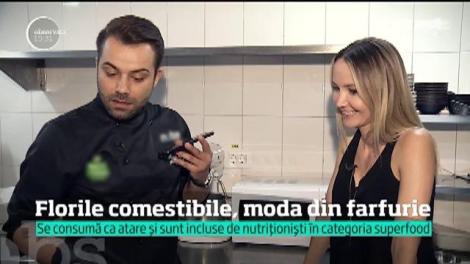 Florile comestibile, moda din farfurie