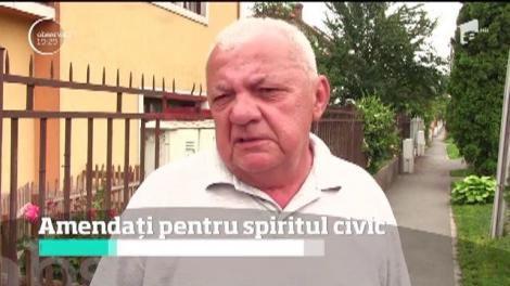 Doi timişoreni au vrut să schimbe peisajul dezolant din faţa blocului şi au ajuns să fie amendaţi
