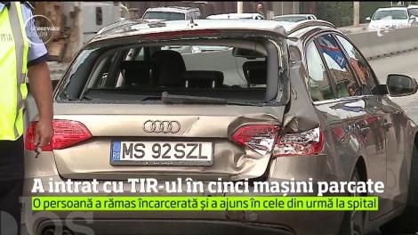 Carambol periculos pe şosea, la Sângeorgiu de Mureş!