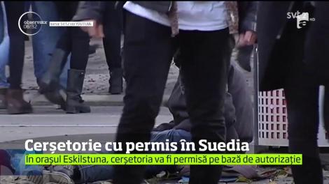 Consiliul local al unui oraş din Suedia a hotărât să nu mai permită cerşetoria decât după obţinerea unei autorizaţii eliberate de poliţie