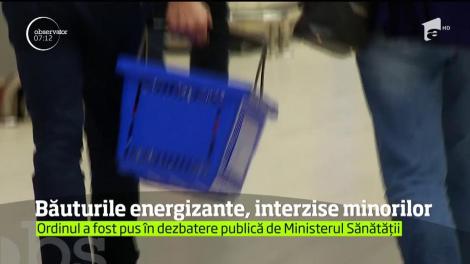 Băuturile energizante, interzise minorilor