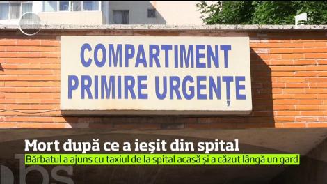 Un bărbat de 79 de ani din Bârlad a murit la câteva minute după externare
