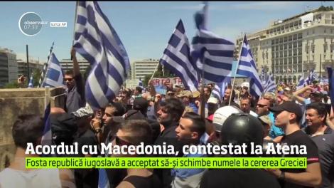 Acordul cu Macedonia, contestat la Atena