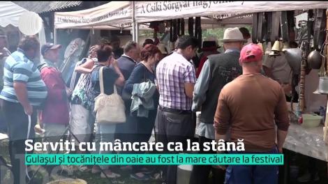 Gastronomia specifică stânelor a atras zeci de pofticioși la Festivalul Stânelor din Gheorgheni