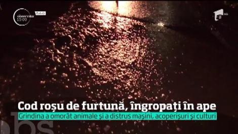 Meteorologii au emis cod roşu de furtuni în România, primul din istorie