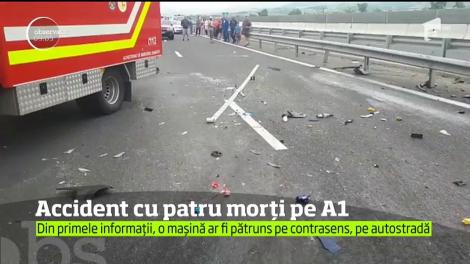 Accident cu patru morți pe A1