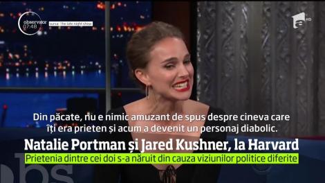 Natalie Portman și Jared Jushner, ginerele lui Donald Trump, colegi la Harvard