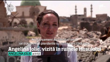Angelina Jolie, vizită în ruinele Mosulului