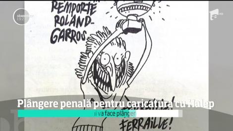 Plângere penală pentru caricatura cu Halep