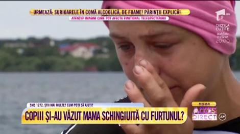 Alexandra, o tânără de 25 de ani, tunsă cu un cuțit și lovită cu fierul de către soțul ei: "Cu furtunul m-a bătut până mi-a spart capul"