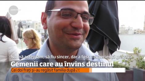 Ciprian și Ionuț au fost abandonați la naștere, într-un orfelinat din Călărași. După 26 ani și-au cunoscut părinții