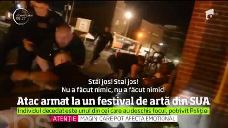 Un festival nocturn de artă din statul american New Jersey a fost întrerupt brutal de focuri de armă