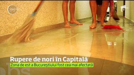 Zona de est a Capitalei a fost sub ape după ploaia torenţială