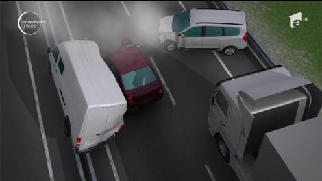 Au fost făcute publice imaginile accidentului în care patru oameni au murit, pe autostrada din judeţul Hunedoara