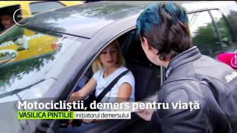Existăm în trafic şi trebuie să ne respectăm reciproc. Este mesajul motocicliştilor din România