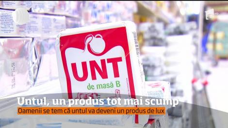Preţul untului a crescut atât de mult, încât specialiştii estimează că ar putea ajunge produs de lux