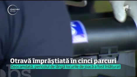 Otravă împrăștiată în cinci parcuri din Capitală