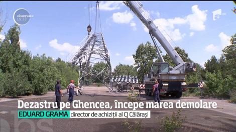 Dezastru pe stadionul Ghencea, începe marea demolare