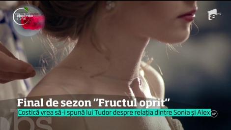 Final de sezon al serialului "Fructul oprit"! Costică vrea să-i spună lui Tudor despre relația dintre Sonia și Alex