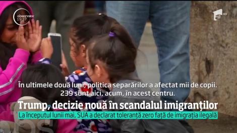 Donald Trump a semnat un decret care interzice separarea părinţilor de copii, la frontiera cu Mexicul