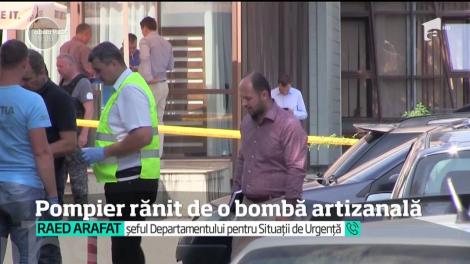 Un pompier din Cluj-Napoca a ajuns la spital, după ce o cutie care conţinea un dispozitiv artizanal i-a explodat &icirc;n m&acirc;ini