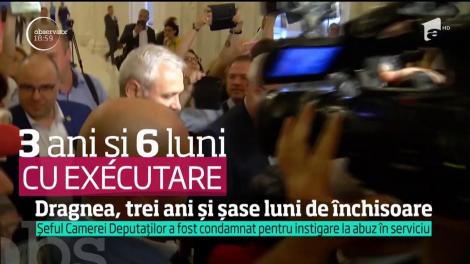 Liviu Dragnea a fost condamnat la 3 ani si 6 luni de inchisoare cu executare pentru abuz in serviciu!