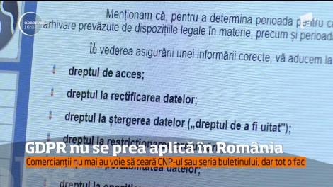 Regulamentul european cu privire la protecţia datelor personale nu contează foarte mult pentru comercianţii din România!