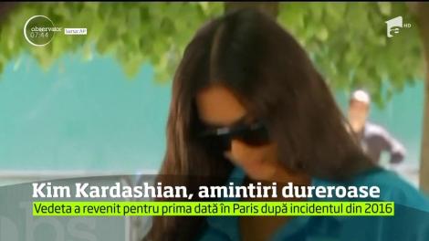 Kim Kardashian a revenit la Paris pentru prima dată dup ce a fost jefuită, sub ameninţarea armei, acum doi ani