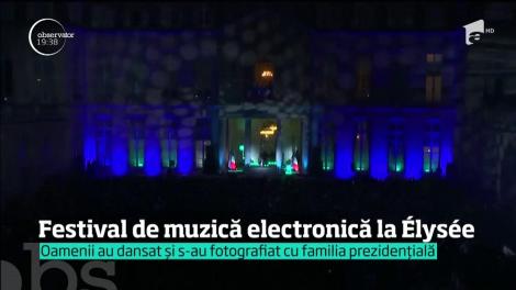 Ferestrele Palatului Elysee au vibrat, aseară, în ritmuri de muzică electronică