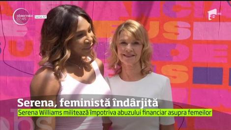 Campioana Serena Williams este cea mai nouă imagine a luptei împotriva violenţei domestice